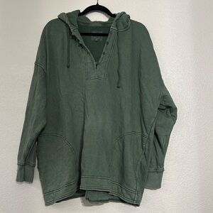 Aerie Green Hoodie Sweatshirt